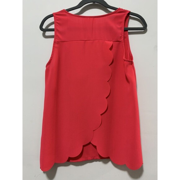Everly Anthropologie Women Small Bright Pink/Red Tank Top Blouse Basic Shirt - Picture 5 of 6